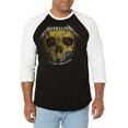 thumbnail image 1 of Metallica Men's Dead Raglan T-Shirt Black White X-Large, 1 of 2