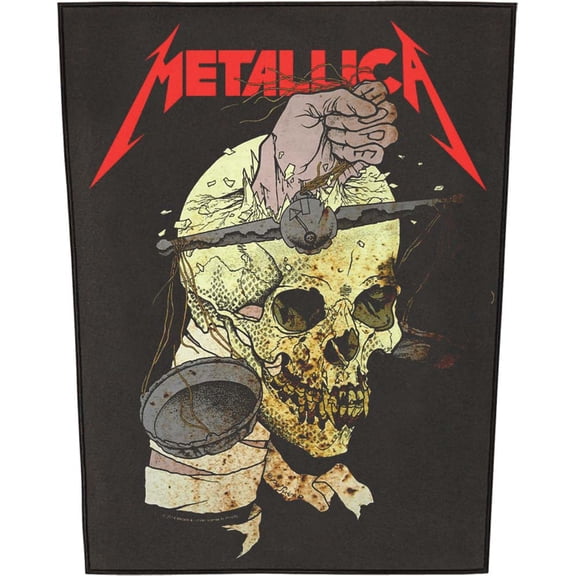 Metallica Men's Harvester Of Sorrow Back Patch Black