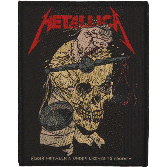 Metallica Men's Harvester Of Sorrow Woven Patch Black