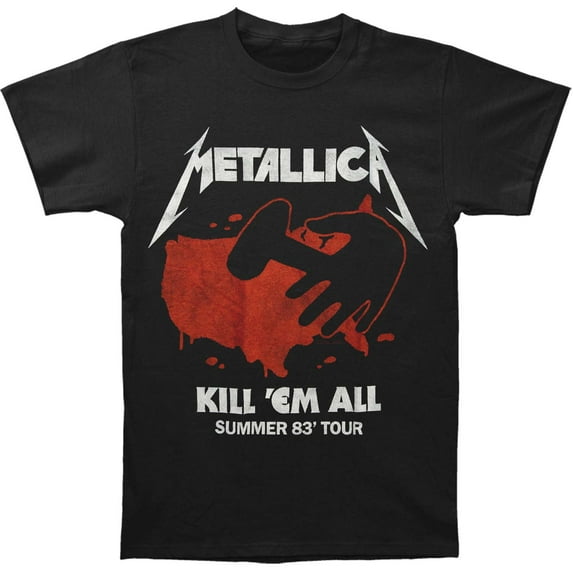 Metallica Men's Kill 'Em All Tour T-shirt XX-Large Black