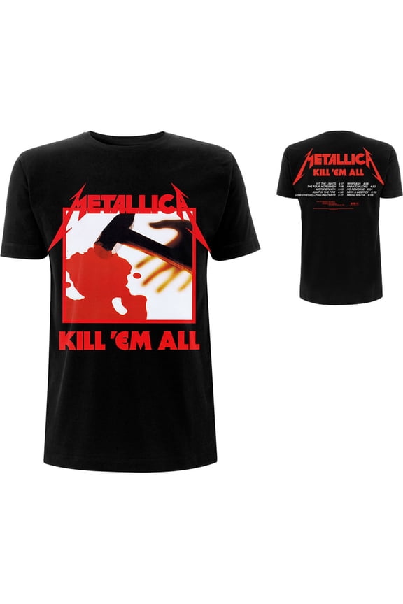 Metallica Men's Kill 'Em All Tracks T-Shirt Medium | Officially Licensed Merchandise