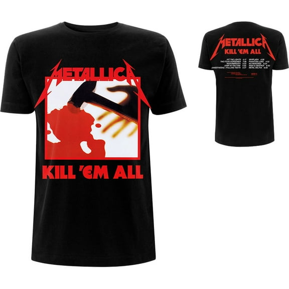 Metallica Men's Kill 'Em All Tracks T-Shirt X-Large | Officially Licensed Merchandise