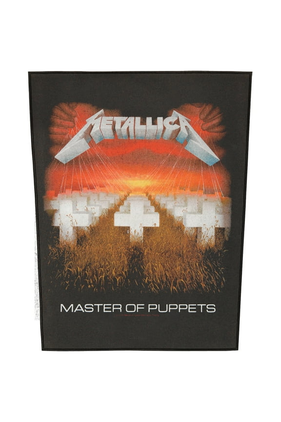 Metallica Men's Master Of Puppets Back Patch Black