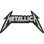 Metallica Mens Shaped Logo Woven Patch White