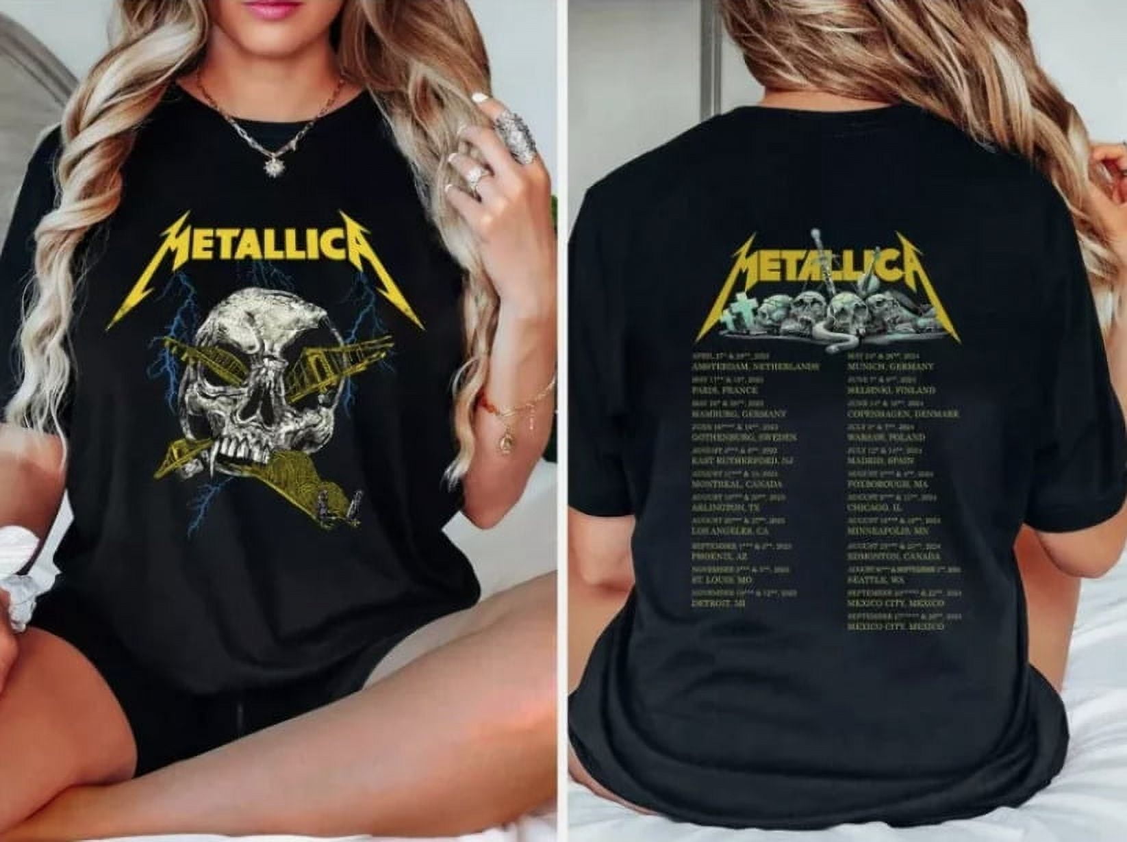 Metallica Metal Band M72 Tour 2024 Tshirt