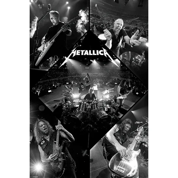 Metallica - Music Poster (Live On Stage - Photo Collage) UNFRAMED PAPER POSTER, Home Decor