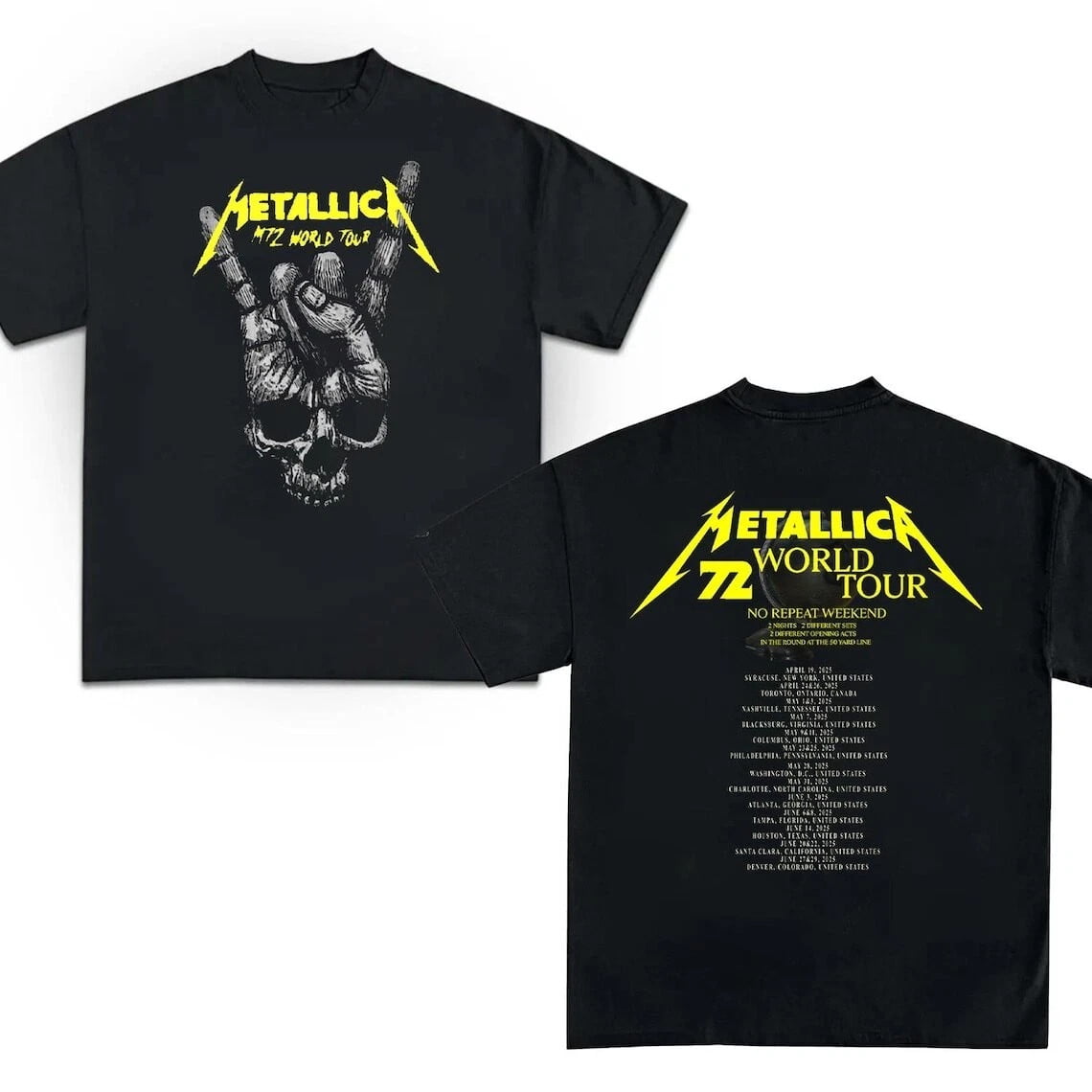 llica/メタリカ M72 ワールドツアーTシャツ US限定T Metallica/メタリカ M72 ワールドツアーTシャツ US限定T - メルカリ