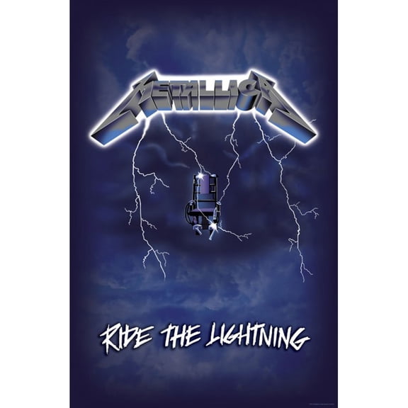 Metallica Ride The Lightning Fabric Textile Poster Flag