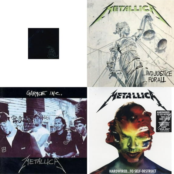 Metallica (Remastered/2LP) & And Justice For All (Remastered) & Garage Inc. & Hardwired To Self-Destruct (2LP/180G/Dl Card)