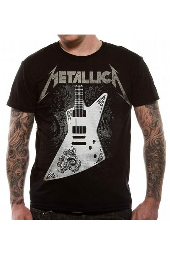 Metallica T Shirt Papa Het Guitar Official Heavy Metal James Hetfield New S-2XL
