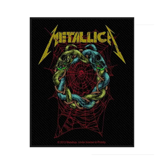 Metallica Tangled Web band Logo Official New Black Patch (10cm x 9cm)