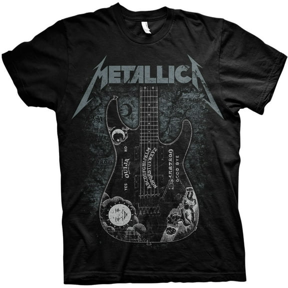 Metallica Unisex T-Shirt Hammett Ouija Guitar (Small)