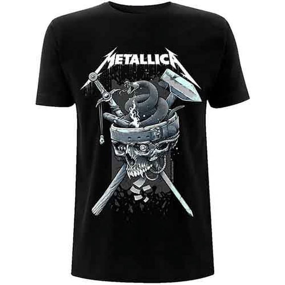 Metallica Unisex T-Shirt History White Logo (X-Large)