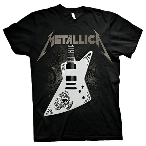 Metallica Unisex T-Shirt Papa Het Guitar (X-Large)