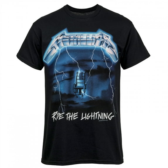 Metallica Unisex T-Shirt Ride The Lightning Tracks (Back Print) (Large)