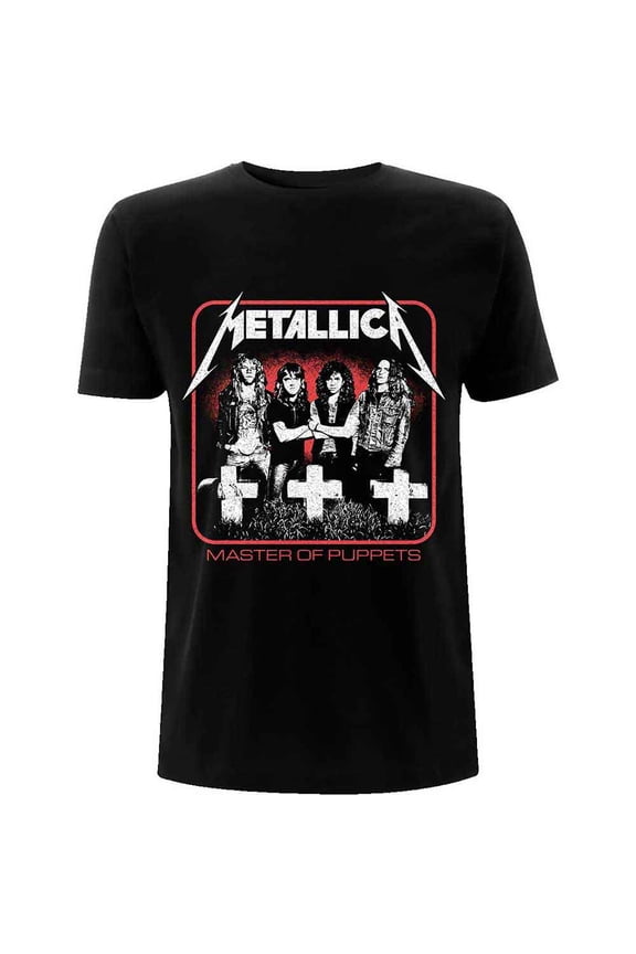 Metallica Unisex T-Shirt Vintage Master of Puppets Photo (X-Large)