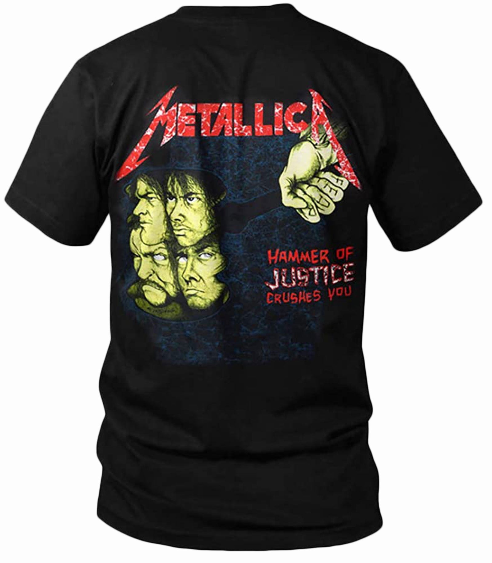 Metallica - and Justice for All Neon - Two-Sided Adult T-Shirt 