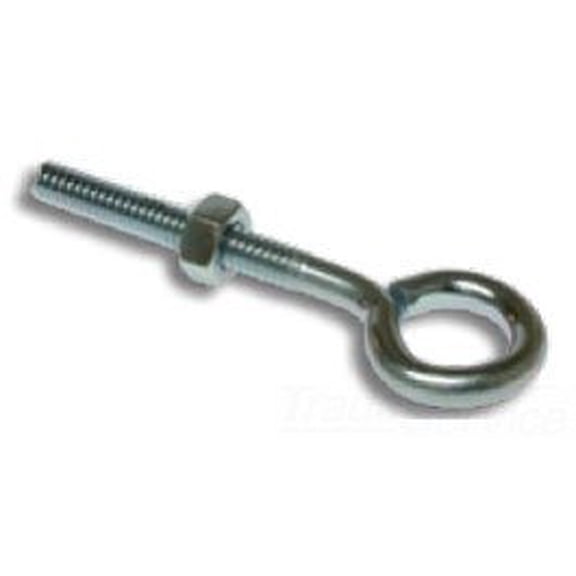 Metallics JEB3 Zinc Chromate Steel Eye Bolt With Hex Nut 1/4-20 x 3 Inch