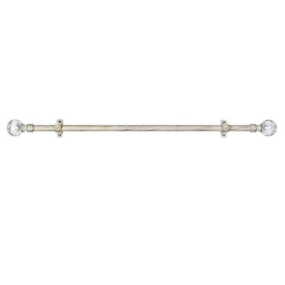 Metallo Decorative Rod And Finial Ilana, 66 x 120 in.