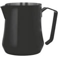 thumbnail image 1 of Metallurgica Motta Tulip Stainless Steel Black Frothing Pitcher, 17-Oz, 1 of 2