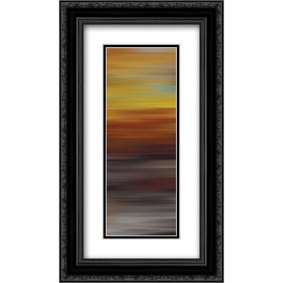 Metallurgy I 2x Matted 14x24 Black Ornate Framed Art Print by McMasters, James