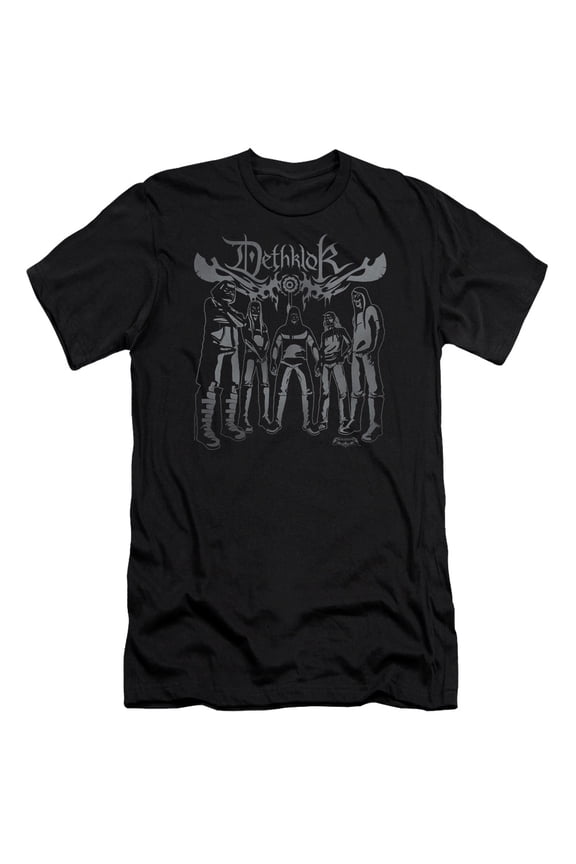 Metalocalypse Dethklok Band S/S Adult 30/1 T-Shirt Black
