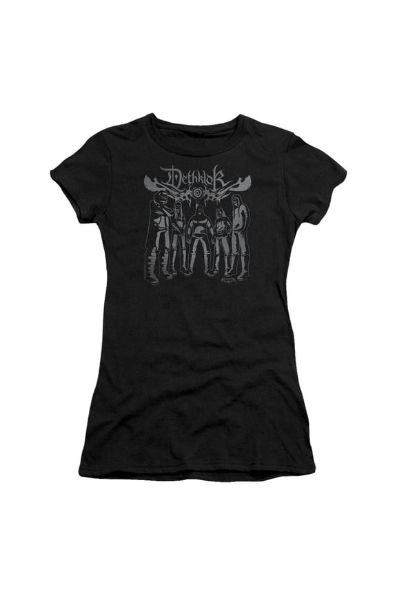 Metalocalypse Dethklok Band S/S Junior Women's T-Shirt Sheer Black