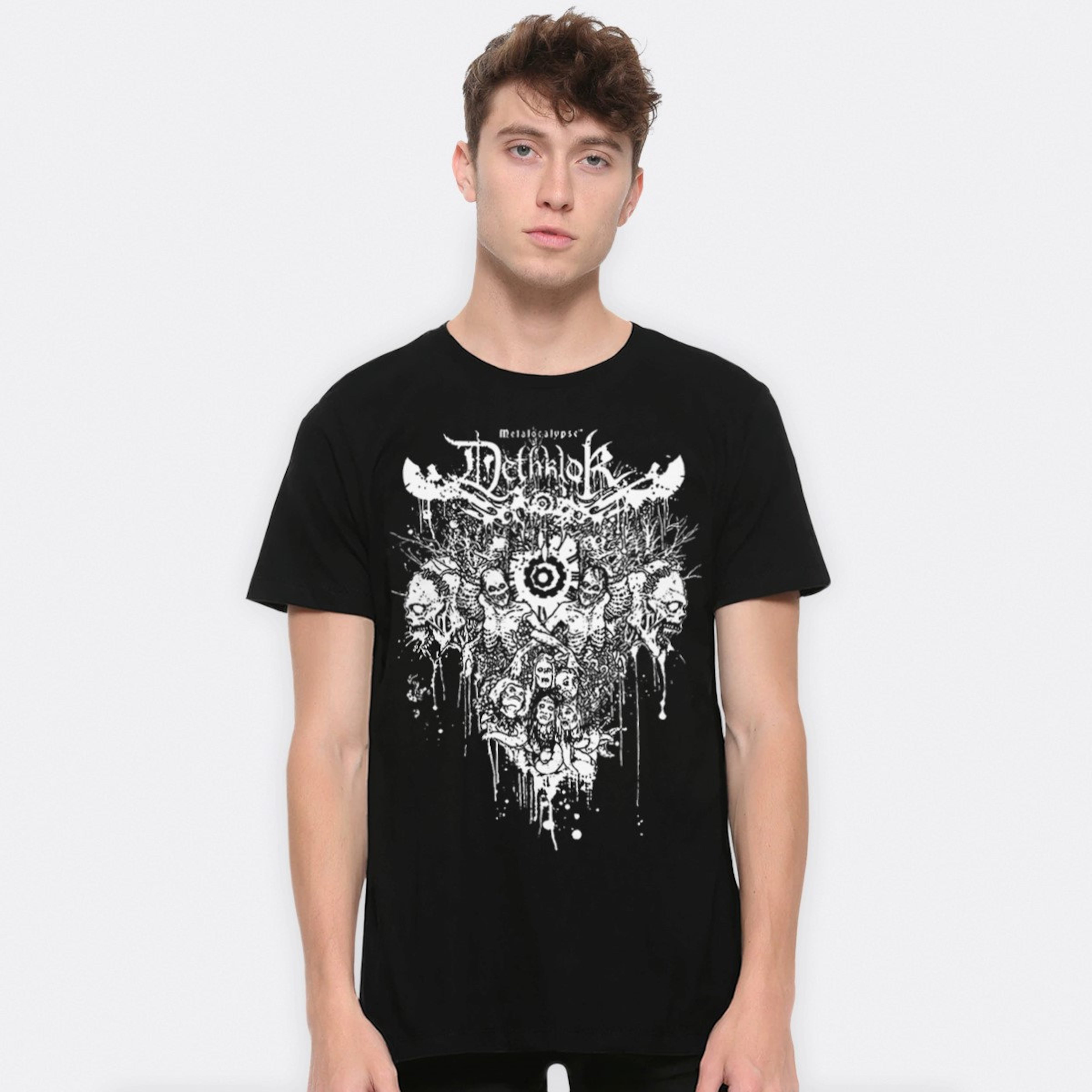 Metalocalypse Dethklok Graphic T-Shirt, Men's and Women's Sizes (DTH ...