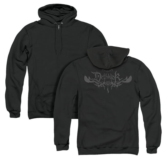 Metalocalypse Dethklok Logo (back Print) Adult Zipper Hoodie Sweatshirt 