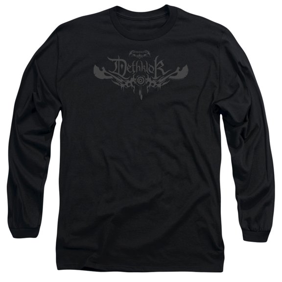 Metalocalypse Dethklok Logo Long Sleeve Adult 18/1 T-Shirt Black