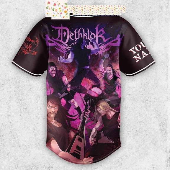 Metalocalypse Dethklok Personalized Baseball Jersey