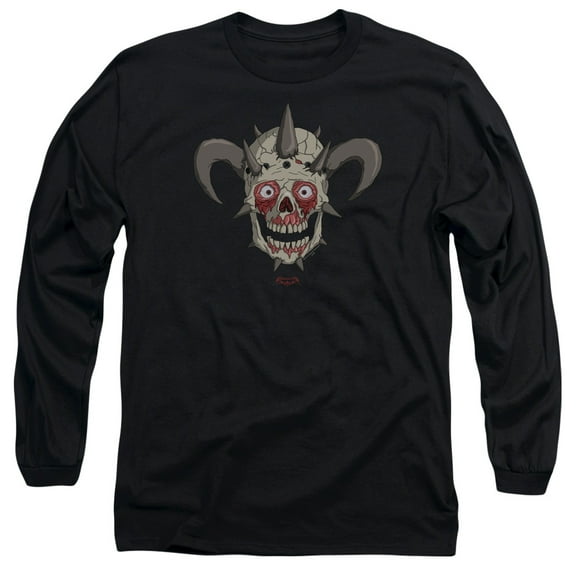 Metalocalypse Facebones Long Sleeve Adult 18/1 T-Shirt Black