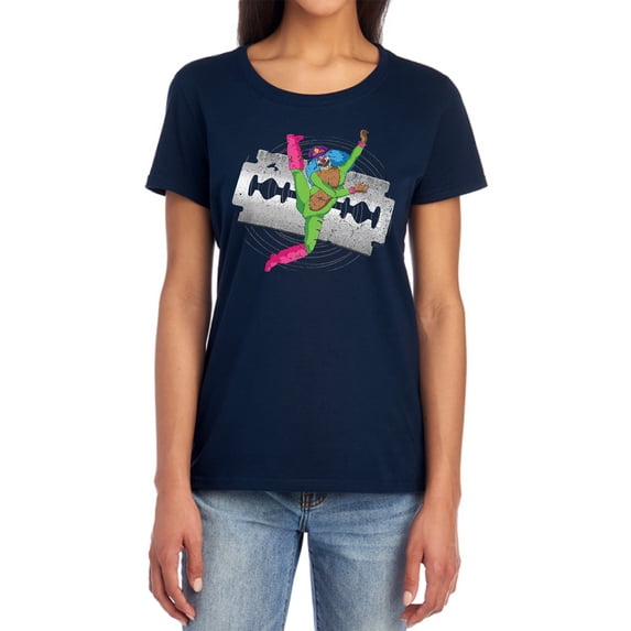 Metalocalypse Rockso Dance Women's T Shirt, Navy, 2X-Large