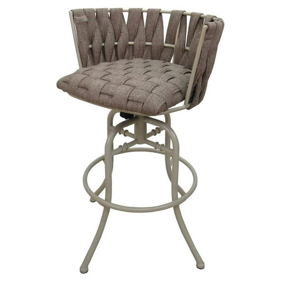 Metalona 30" Swivel Tilt Metal Bar Stool - Basin Beige - Beige
