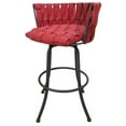 thumbnail image 1 of Metalona Swivel Counter Stool 26" Seat - Red Vinyl - Gray Metal Base, 1 of 3