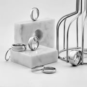 MJ METALS JEWELRY Metals Adult Men's / Women's Tungsten Carbide Classic Wedding Ring Polished Band 2mm Thin Size 10