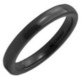 thumbnail image 1 of Metals Jewelry 3mm Beautiful Black Ceramic Wedding Ring Classic High Polished Band Size 8.5, 1 of 5