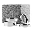 thumbnail image 1 of Metals Jewelry 8mm Flat Pipe Cut Tungsten Carbide Wedding Ring Mirror Polished Band Size 7, 1 of 6
