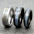 thumbnail image 1 of Metals Jewelry Adult Men's / Women's Steampunk Gear Inlay 8mm Tungsten Carbide Black Plated Wedding Band Ring Size 8, 1 of 6