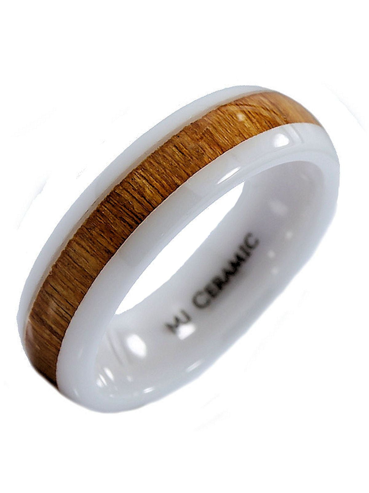 Metals Jewelry Adult Men s Women s White Ceramic 6mm Wedding