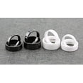 thumbnail image 1 of Metals Jewelry Black Ceramic 8mm Wedding Band Flat Pipe Cut High Polished Ring Size 10.5, 1 of 5