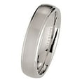 thumbnail image 1 of Metals Jewelry Men's / Women's 5mm Brushed Polished Titanium Wedding Ring Comfort Fit Band Size 10.5, 1 of 5