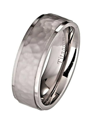 Hammered Titanium Ring