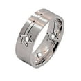 thumbnail image 1 of Metals Jewelry Men's / Women's Star of David Puzzle Ring 316L Surgical Grade Stainless Steel 8mm Size 9.5, 1 of 5