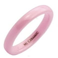 thumbnail image 1 of Metals Jewelry Pink Ceramic 3mm Wedding Band Classic High Polished Men Women Ring Size 4.5, 1 of 5