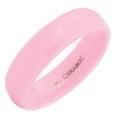 thumbnail image 1 of Metals Jewelry Pink Ceramic Wedding Band Classic High Polished 6mm Men Women Ring Size 11, 1 of 5