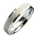 thumbnail image 1 of Metals Jewelry Tungsten Carbide 5mm Brushed Sideways Finish Grooved Edges Wedding Ring Size 9.5, 1 of 4