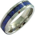 thumbnail image 1 of Metals Jewelry Unisex Adult Tungsten Carbide 6mm Wedding Band Blue Lapis Lazuli Inlay Ring Size 11, 1 of 5