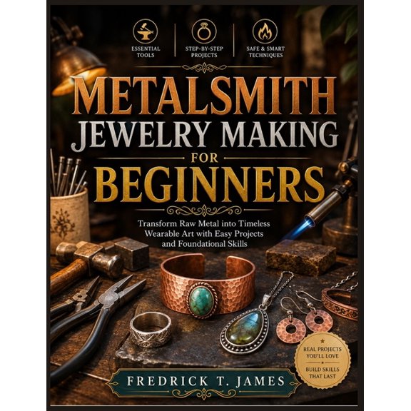 Metalsmith Jewelry Making for Beginners: Transform Raw Metal into Timeless Wearable Art with Easy Projects and Foundatio, (Paperback)