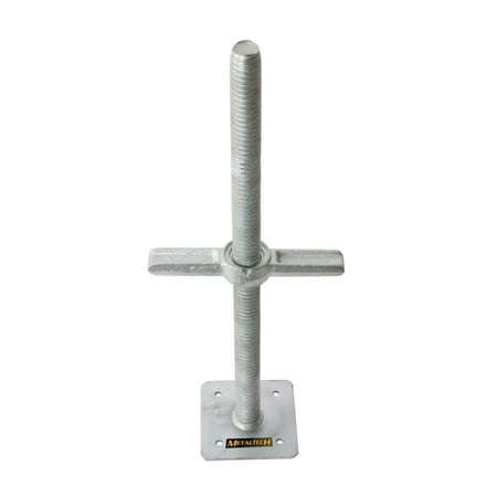 Metaltech 24-In Galvanized Leveling Jack With Plate (Solid)